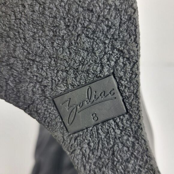 Zodiac Iggy Womens Wedge Tall Knee High Boots Side Zip Black size 8M - Picture 15 of 16